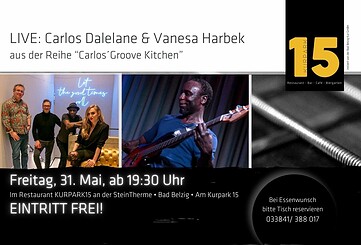Blues & Groove Konzert - Carlos Dalelane & Txaco Jones LIVE im KURPARK15