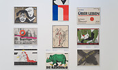 Ausstellungsansicht, Sammlungseinsichten. Plakate ostdeutscher Grafikerinnen, BLMK Cottbus, 2024, Foto: Bernd Schönberger, Lizenz: BLMK