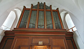 Orgel-Empore, Foto: A. Kessler, Lizenz: evangelische Gemeinde