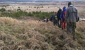 Wolfstracking, Foto: Wildnisschule Hoher Fläming, Lizenz: Wildnisschule Hoher Fläming