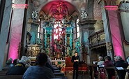 Sorgte für Begeisterung: Ein Konzert Studierender 2024 in der Pfarrkirche Zum Heiligen Kreuz, Foto: MTimm, Lizenz: Stiftung Stift Neuzelle