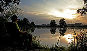 Angler am Maasdorfer Teich, Foto: Teichwirtschaft Richter, Lizenz: Teichwirtschaft Richter