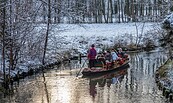 Winterkahnfahrt, Foto: Peter Becker, Lizenz: TKS Lübben (Spreewald) GmbH