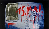 Lutz Dammbeck, 5 Jahre Clara Mosch in Karl-Marx-Stadt Adelsberg, 1982, Siebdruck, Foto: Alexander Janetzko, Lizenz: VG Bild-Kunst, Bonn 2025