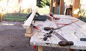 Rattanbogenbau Arbeitsplatz , Foto: Frank Jannack, Lizenz: Frank Jannack