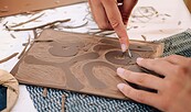 Linoldruck auf Textil, Foto: unsplash, Lizenz: unsplash