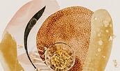 Ostergruß mit Blattgold, Foto: unsplash, Lizenz: unsplash