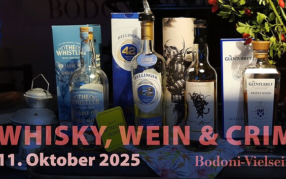 Whisky, Wein & Crime - Verkostung & Krimilesung