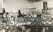 Zerstörte Frankfurter Innenstadt, um 1952, Foto: Museum Viadrina, Lizenz: Museum Viadrina