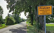 Ortseingang Protzen, Foto: Gemeinde Fehrbellin, Lizenz: Gemeinde Fehrbellin