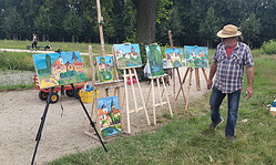 2-tägiger Workshop: Malen an der Staffelei im Schlosspark mit Maler Frank Toussaint