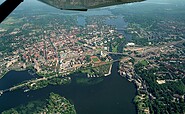 Anflug auf Potsdam von Südwesten, 1996, Foto: Lutz Hannemann, Lizenz: Lutz Hannemann