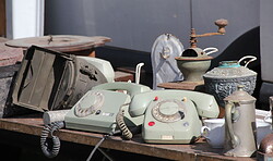 Straßenflohmarkt zwischen Potzlow und Strehlow