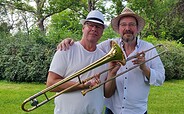 Karsten Noack und Hellmuth Henneberg, Foto: Daniela Kühn, Lizenz: Amt Burg (Spreewald)