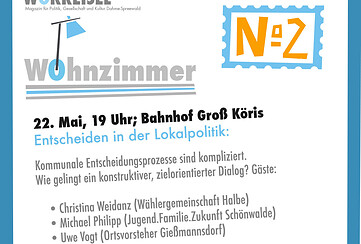 "Entscheiden in der Lokalpolitik" - Gespräch im WOhnzimmer