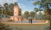Wilhelm Barth (Zuschreibung): Wasservogelhaus auf der Pfaueninsel, um 1824. Eigentum der , Foto: Freunde der Preußischen Schlösser und Gärten e. V., Lizenz: Freunde der Preußischen Schlösser und Gärten e. V.