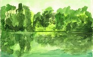 Friedrich Schötschel: &quot;See bei Langerönne&quot;, Foto: Reproduktion Sabine Voerster, Lizenz: Infopunkt Kunst