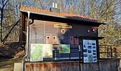 Ziel der Familienwanderung: die "Ulli-Schmidt-Hütte", Foto: Andrea Heins, Lizenz: Tourismusverein Naturpark Barnim