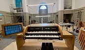 Orgeltisch, Foto: Stephanie Hochberg, Lizenz: Stiftung Garnisonkirche Potsam