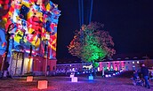 Fassadenkunst und Lichtershow im Oktober in Neuzelle, Foto: Stiftung Stift Neuzelle, Lizenz: Stiftung Stift Neuzelle