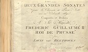 Titelblatt Cello-Sonaten L. v. Beethoven, Foto: Staatsbibliothek zu Berlin, Preußischer Kulturbesitz, Beethoven-Sammlung