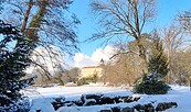 Schnee am Prinzessinnenbad, Foto: U. Maeßen, Lizenz: Gemeinde Wiesenburg/Mark