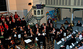 Chor und Posaunenchor in der Kreuzkirche, Foto: Michael Klink, Lizenz: Evangelische Kirchengemeinde Königs Wusterhausen
