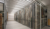 Ziehgitteranlage im Schaudepot Beeskow, Foto: Martin Maleschka / Museum Utopie und Alltag