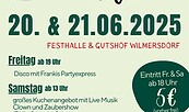Plakat Dorffest Wilmersdorf Jubiläum 650 Jahre, Foto: Katrin Palow, Lizenz: Dorfverein Wilmersdorf e. V.
