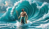 Neptun vor der großen welle, Foto: Künstlerin Mattiesson, Lizenz: Künstlerin Mattiesson