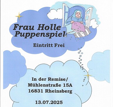 Puppenspielwochen Frau Holle