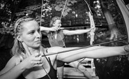 Damen auf dem Bogenkahn , Foto: Albrecht , Lizenz: Studio Spreewald-Spreewaldinsider