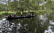 Kunden auf dem Bogenkahn , Foto: Lars Springer , Lizenz: Studio Spreewald-Spreewaldinsider