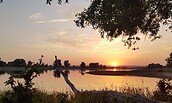 Sonnenuntergang an der Elbe, Foto: Landesgartenschau Wittenberge 2027