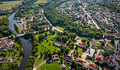 Zehdenicker Innenstadt mit Sportplatz , Foto: André Wirsig, Lizenz: REGiO-Nord mbH