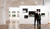 Ausstellungsansicht, Schrebergärten. Streifzüge durch einen Mikrokosmos, BLMK Frankfurt (Oder), 2025, Foto: Bernd Schönberger, Lizenz: BLMK