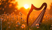 Harfe, Foto: harfe_adobe_stock_1138232502, Lizenz: Adobe