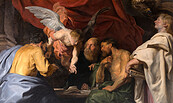 eter Paul Rubens: Die vier Evangelisten Lukas, Matthäus, Markus und Johannes beim Verfassen der Evangelien, Foto: Leo Seidel, Lizenz: SPSG