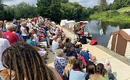Festival der leisen macht Station an der Stadtpromenade Eberswalde, Foto: Matthias Schäfer
