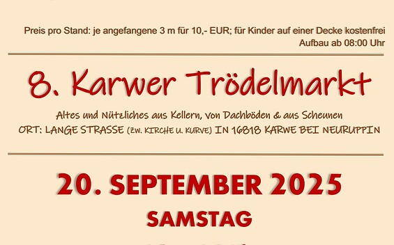 8. Karwer Trödelmarkt