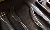 selber Messer schmieden, Foto: Stefan Hobmaier, Lizenz: Museumsverein Glashütte e.V.