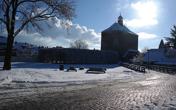 Festungsturm im Winter, Foto: M. Huhle, Lizenz: M. Huhle