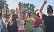Lachyoga-Wanderung, Foto: Arite Brandt, Lizenz: Arite Brandt