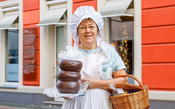 Die Cottbuser Baumkuchenfrau, Foto: Andreas Franke, Lizenz: CMT Cottbus