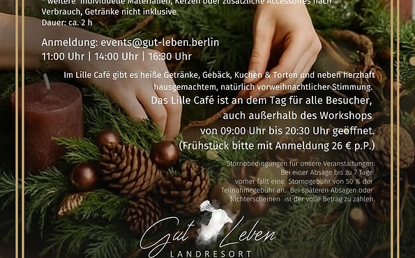 Adventskranz Workshop, Foto: Marie Leßnig, Lizenz: Marie Leßnig