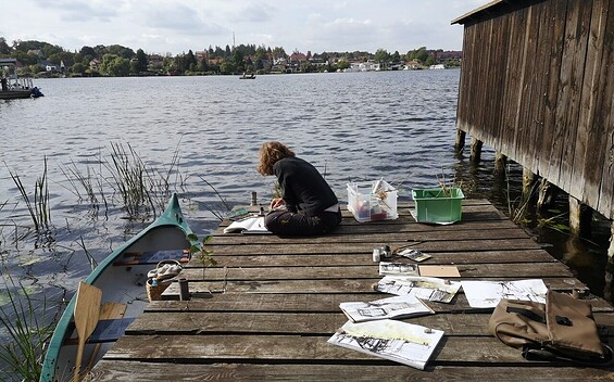 Ich auf dem Steg, Foto: Silke Kirschning, Lizenz: Silke Kirschning