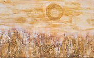 Acrylfarbe, Strukturpaste auf Leinwand , Foto: Carmen Petzold, Lizenz: Landkreis Oberhavel