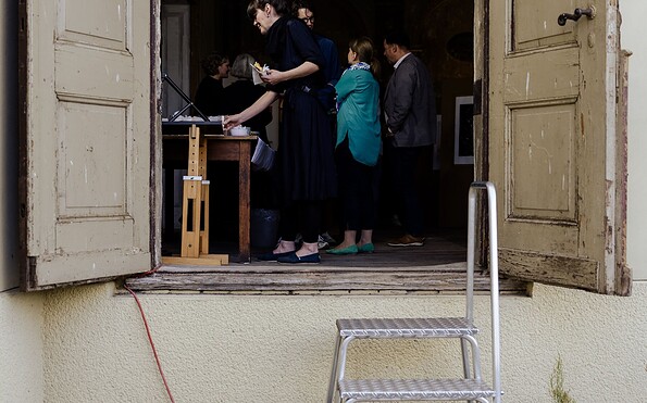 Gesprächsbereit in Raddusch  , Foto: Christiane Schleifenbaum