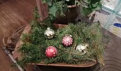 Weihnachtskugeln mit sorbischen Mustern, Foto: Katrin Schwella, Lizenz: Amt Burg (Spreewald)