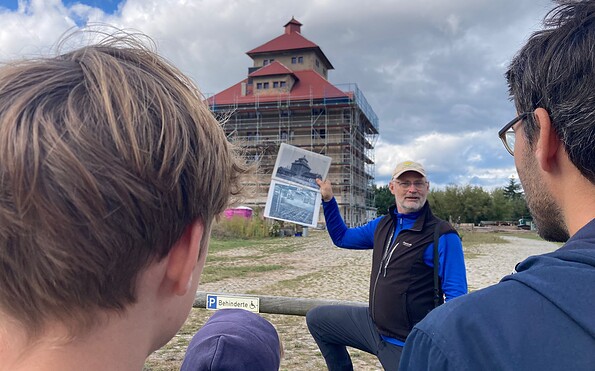 Blick auf den historischen Kornspeicher Hobrechtsfelde, Foto: Nicole Newie, Lizenz: Nicole Newie